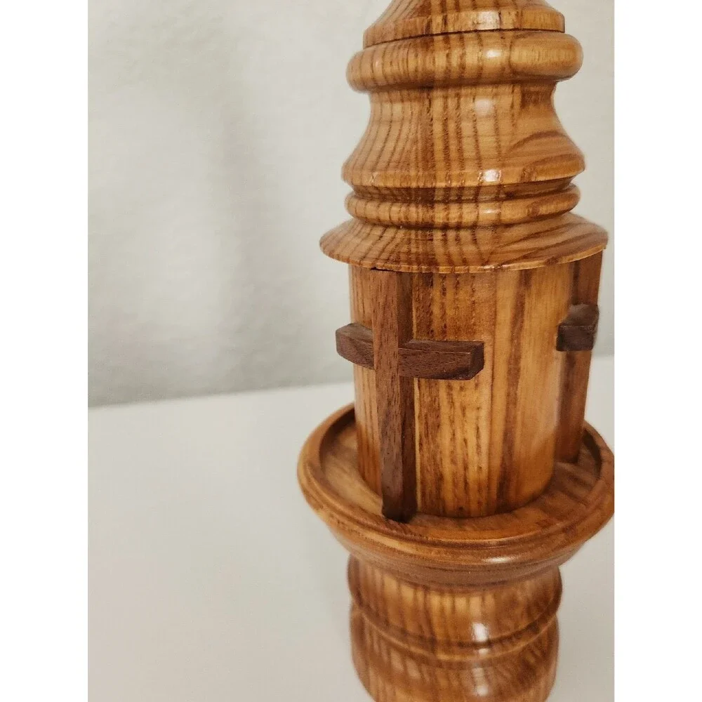Handcrafted Wood Lighthouse Steeple Crosses 11